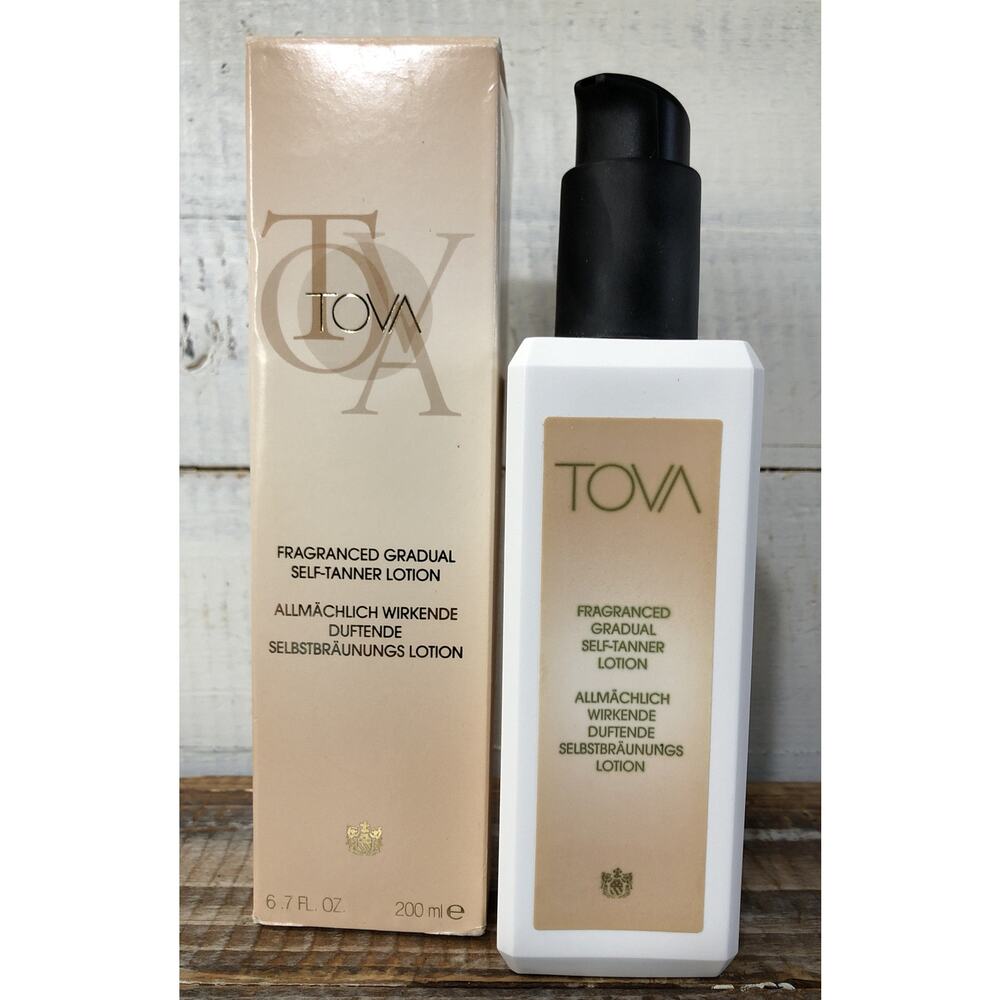 New In Box Tova Fragranced Gradual Self Tanner Lotion 6.7 fl oz 200 ml QVC